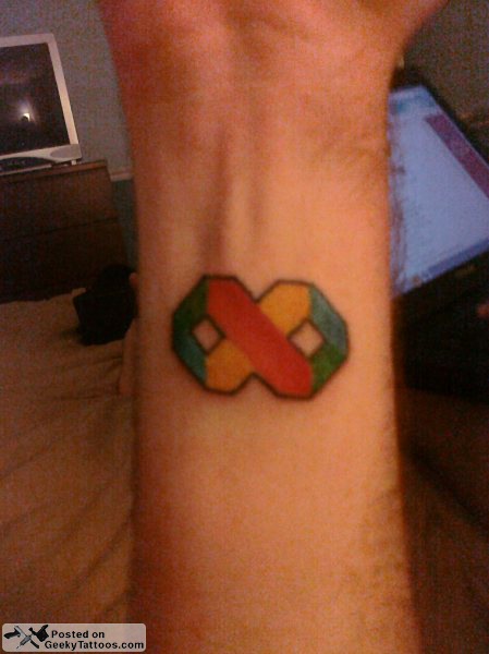 NET guy who just got his first tattoo a Microsoft Visual Studio logo