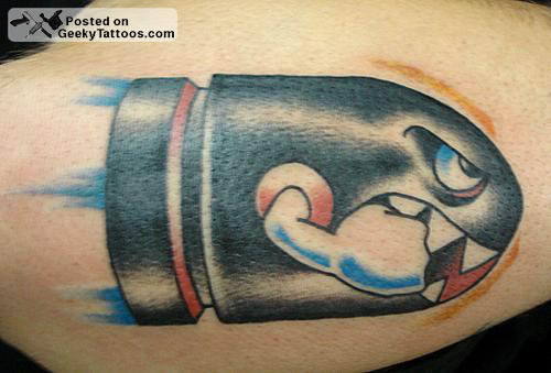 bill tattoo. Bullet Bill tattoo from