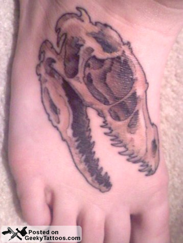 Velociraptor Foot Tattoo