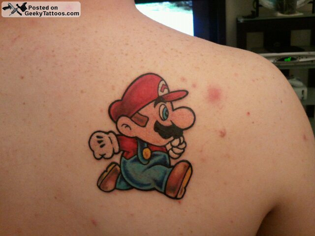 Donny got Mario and his brother got Luigi not shown All the tattoos were