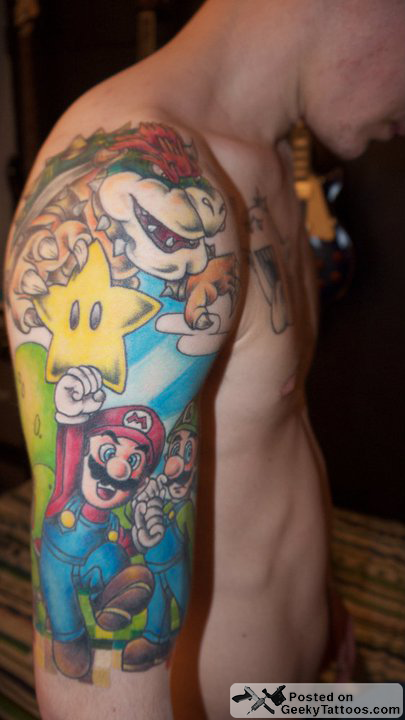 Paul from Glasgow Scotland sent in his Mario Brother's sleeve