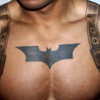 Batman-Chest-tattoo