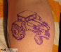 Farmville Hot Rod Tractor Tattoo